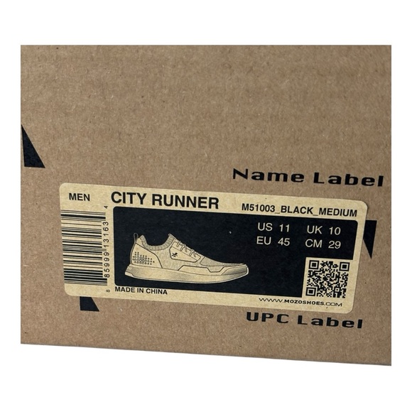 MOZO City Runner men’s (Black) knit casual work sneaker || size 11 - Picture 16 of 16